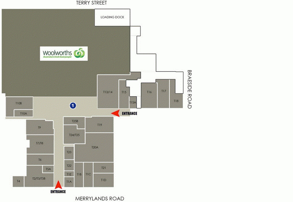 Greystanes Shopping Centre Floor 1