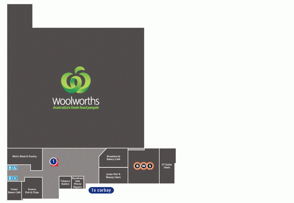 Wyndham Vale Square Shopping centre Floor 1