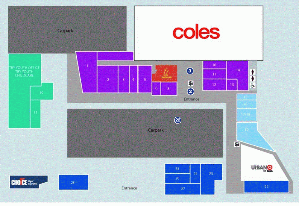 Coles Showgrounds Village Floor 1