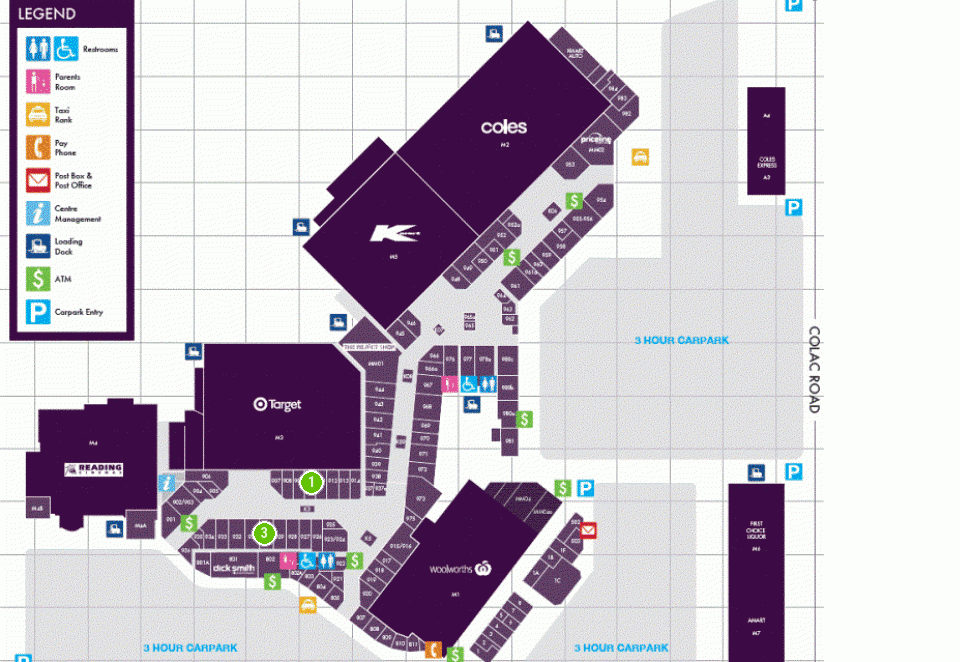 Waurn Ponds Shopping Centre Floor 1