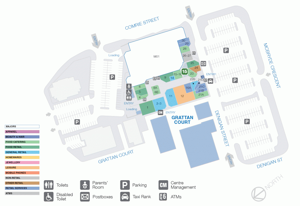 Erindale Shopping Centre Floor 1