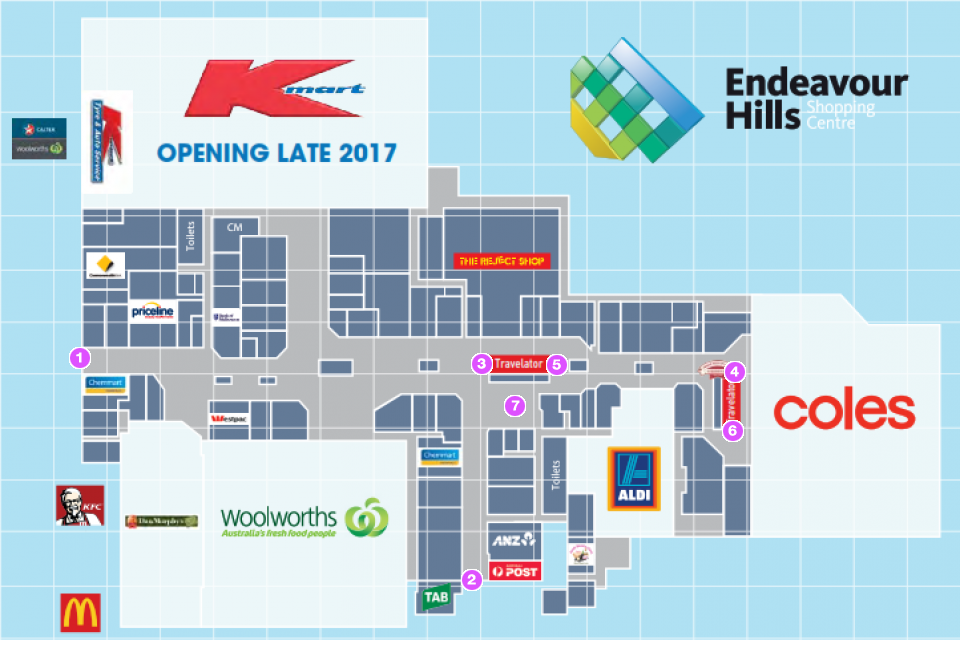 Endeavour Hills Shopping Centre Floor 1