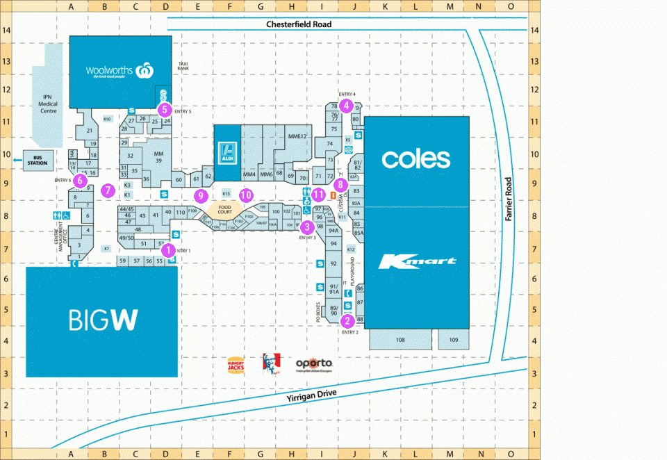 The Square Mirrabooka Floor 1