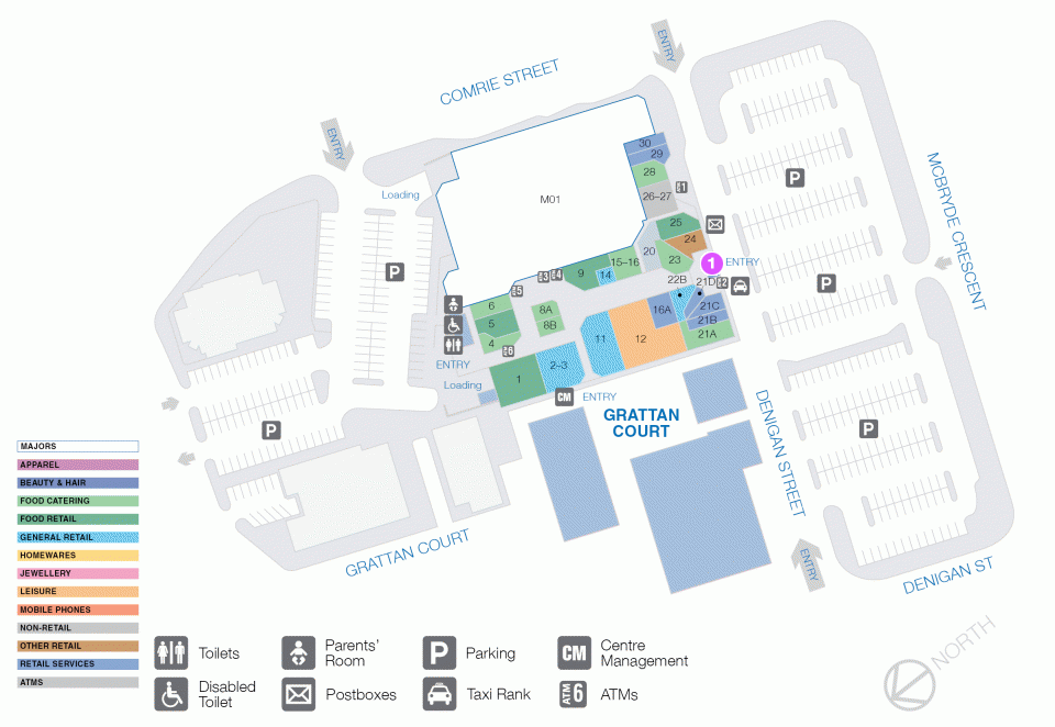 Erindale Shopping Centre Floor 1