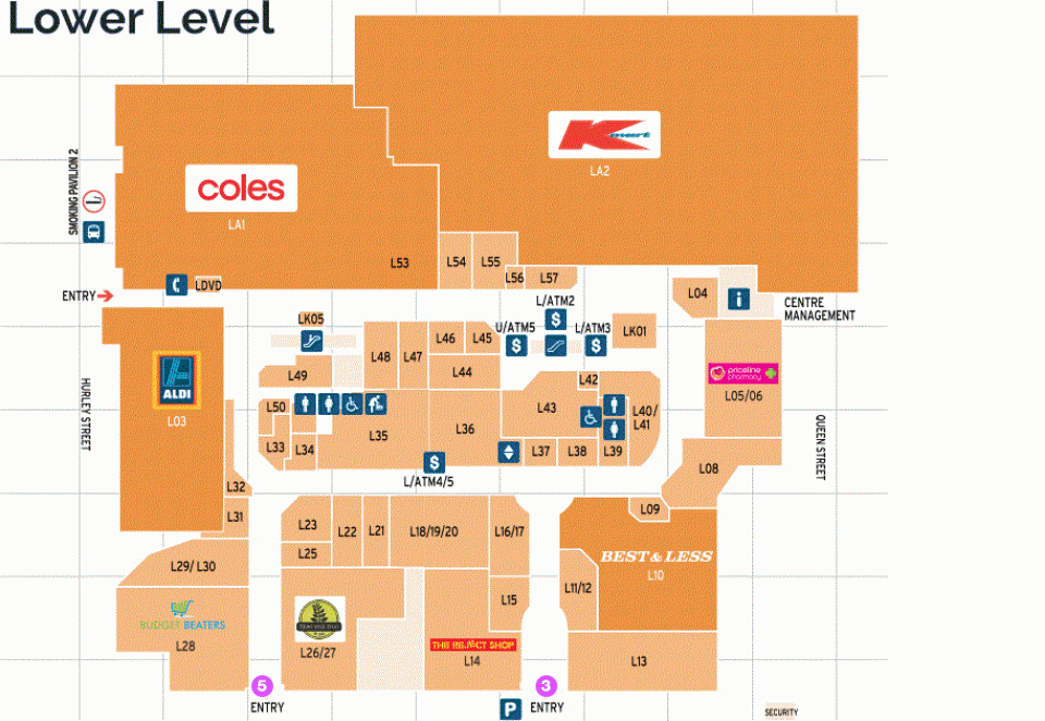Campbelltown Mall Lower Level